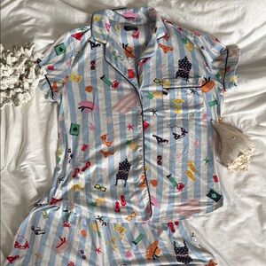 kate spade Multicolor Striped Pajama Set